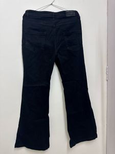Black Flared Denim Jeans