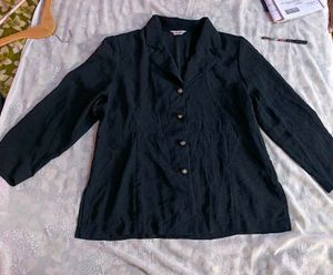 Korean Sheer Black Blazer/ Coat (Women's)