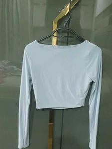 Cute Blue Crop Top