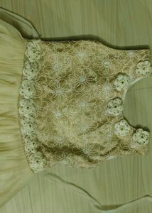 Ivory Floral Lace &amp; Tulle Dress
