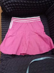 pleated cotton skirt