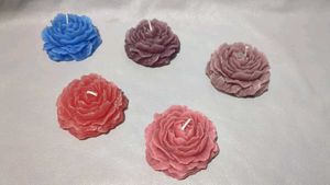 Rose Flower Candles 1 piece lavender fragranc