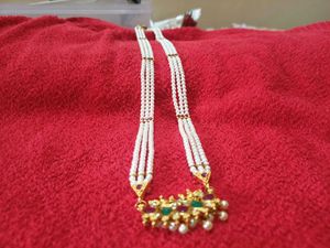 Maharashtrian Thushi with Long Moti Set