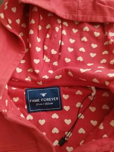 Red Hooded Jacket - Size Unknown