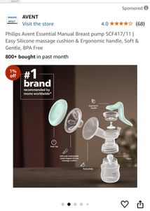Phillips Avent manual Breast Pump