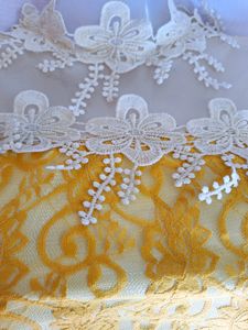 Pretty Yellow Korean Lace Top