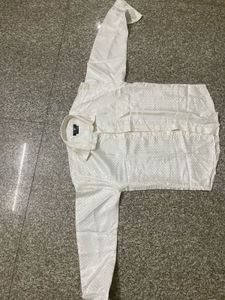 Stylish White Patterned Shirt