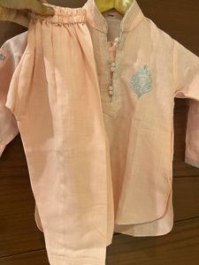 Pink Pathani Kurta Pyjama - Boys