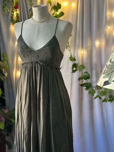 Olive Green Midi Dress
