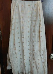 Cream Colour Sleevless Sharara
