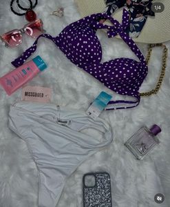 Missguided Polka Dot Bikini Set