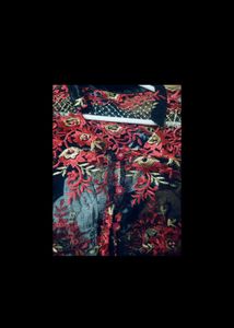 Print Full Length Gown + Shrug