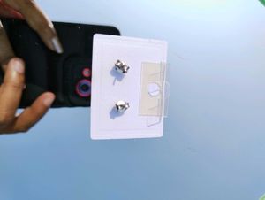 Sliver Studs With Hallmark