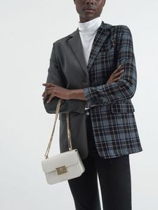 Charles &amp; Keith Alva Croc-Effect Chain Strap Bag