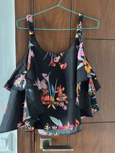 Floral Print Layered Top