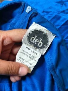 I. Elegant Blue Maxi Dress