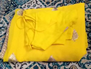 Yellow Embroidered Dupatta