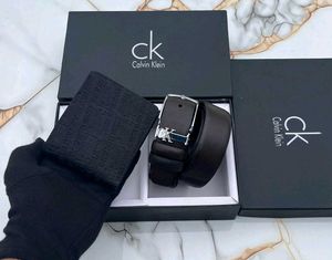 CK PREMIUM QUALITY BELT+ WALLET COMBO WITH BOX