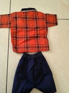 new Boys kids  Plaid Shirt &amp; Shorts Set