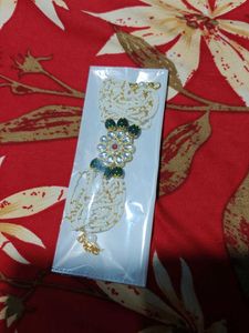 Kundan &amp; Pearl Bracelet Rakhi