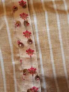 Khaki Kurta.