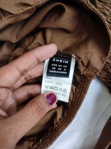 Shein Sexy Brown Top