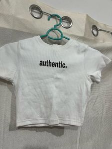 White Sollobell Crop T-shirt Women