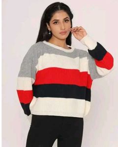 Striped Knit Sweater