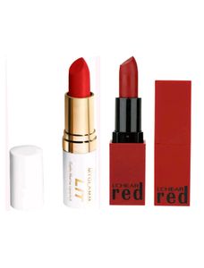 Set Of Myglamm LIT Matte & L'chear Red Lipstick