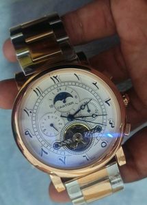 Cartier Automatic Luxury  Arabic Numerals Watch
