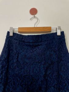 Dark Blue Lace Skirt