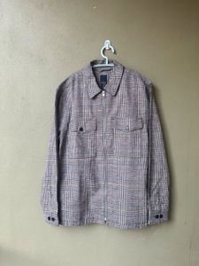 H&M Plaid Zip-Up Jacket