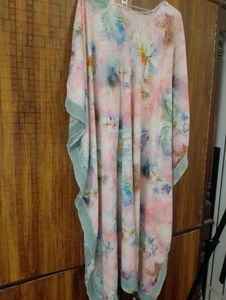 LOW PRICE SALE Crepe Floral Printed Kaftan Dress