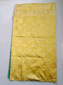 A Beautiful Silk Saree With Readymade Blouse