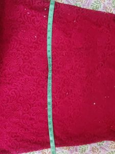 Red Lace Sequin Top
