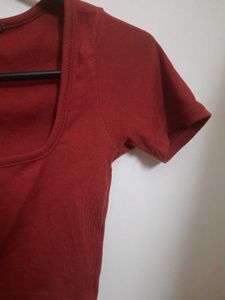 Zara Rust Crop Top