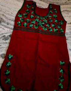 Beautiful Embroidery Maroon Kurta