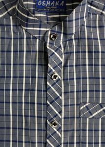 Formal Blue And White Check Shirt For Boy
