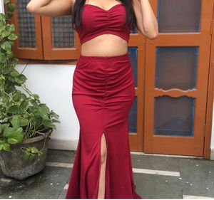 Mermaid Slit Co-ord Set