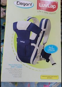 LuvLap Baby Carrier - Blue &amp; White