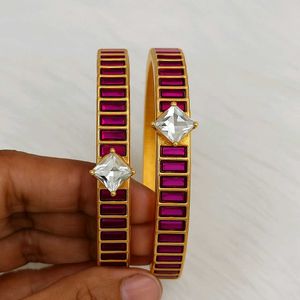 Kundan bangles