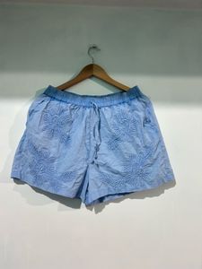 Embroidered Puff Sleeve Top shorts set