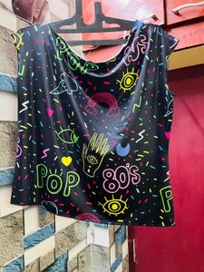 Funky Graphic Print Top