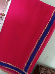 Chhifon Saree With Zaree Lace