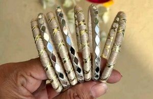 Golden Mirror Work 🤍