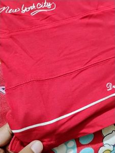 Cotton T-shirt For Boys-Red 🔴 (With Collar)