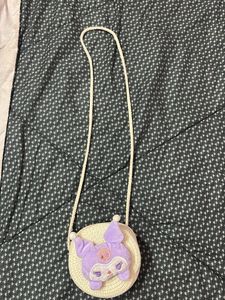 Kuromi Plush Crossbody Bag