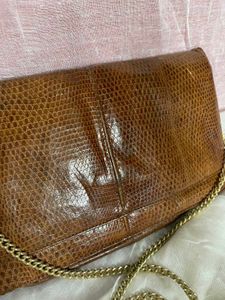 Vintage Pure Snake Skin Bag