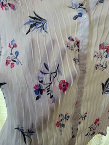 Floral White Shirt UK Classic 38