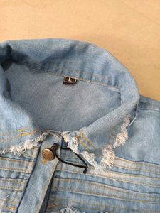 Stylish Denim Jacket, L Size